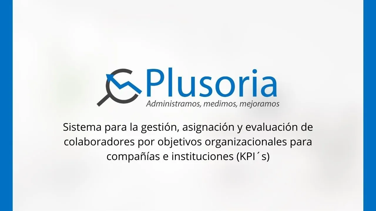 Imagen de la plataforma para medición de kpis Plusoria